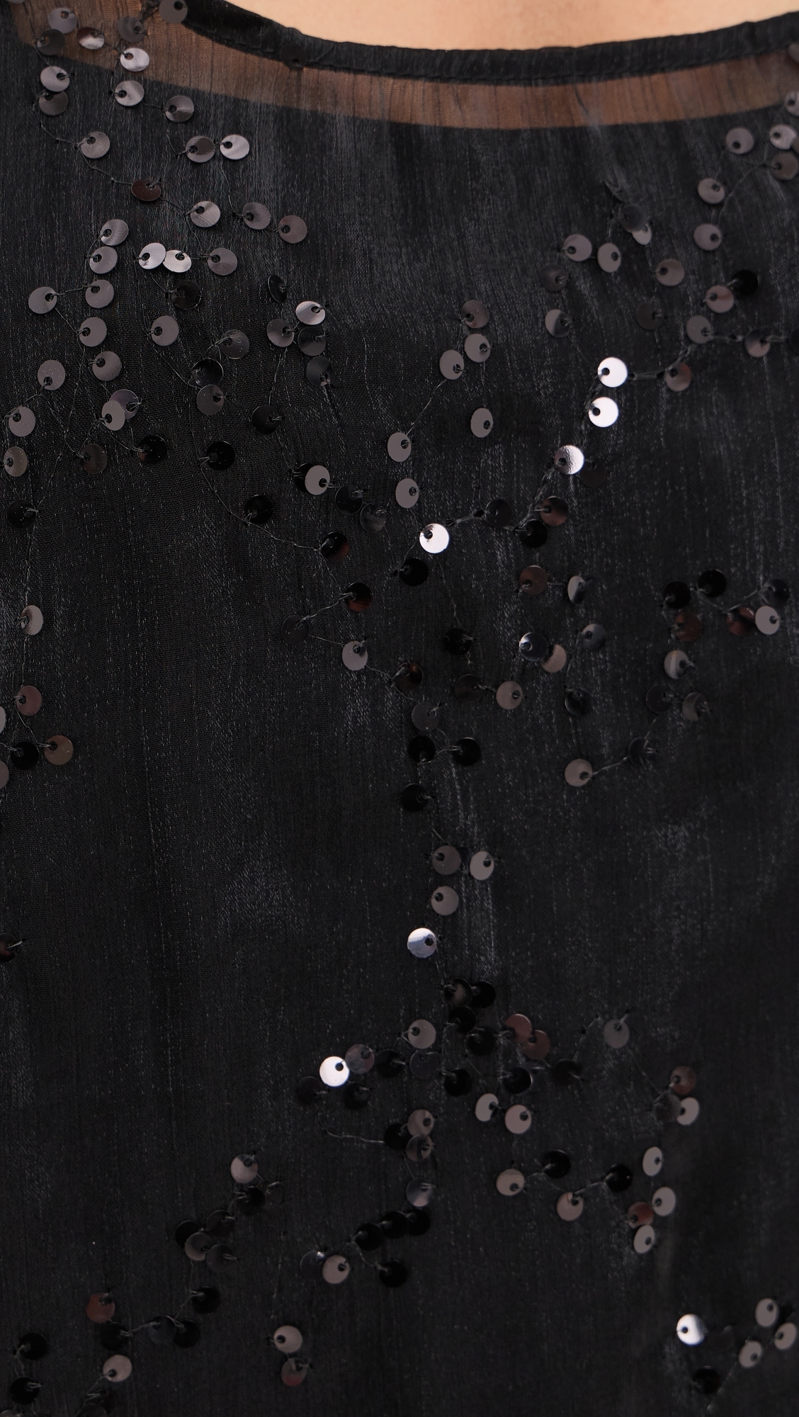 Neve Sequin Midi Dress Black Black