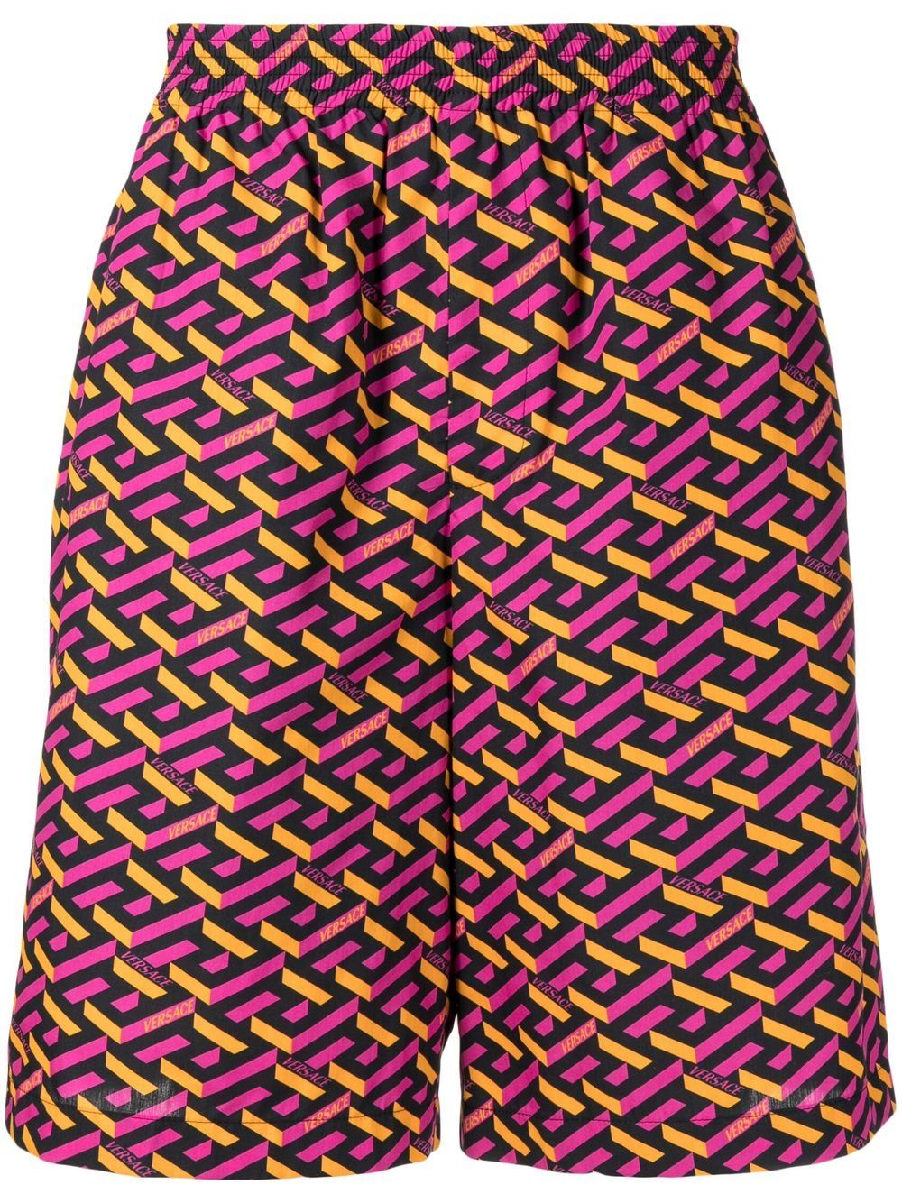 Logo geometric swim shorts - Multicolour