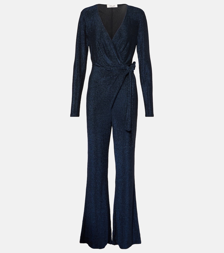 Diane von Furstenberg Simona lamé wrap dress