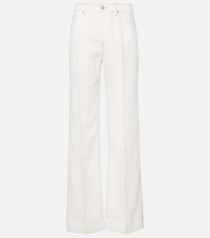High-rise wide-leg jeans