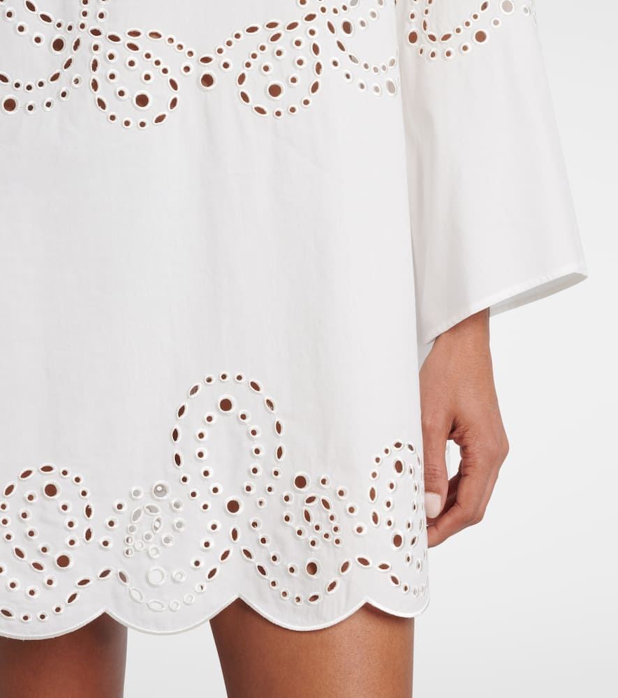 Sarina broderie anglaise minidress