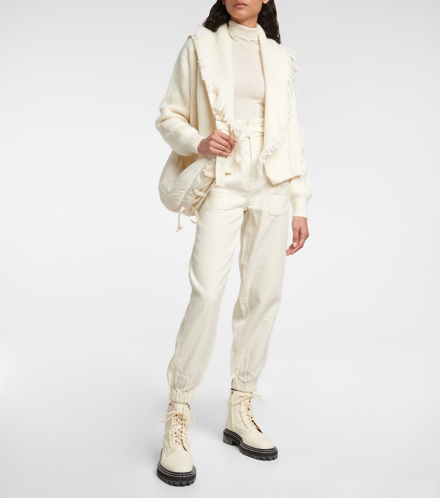Linen and cotton jeans