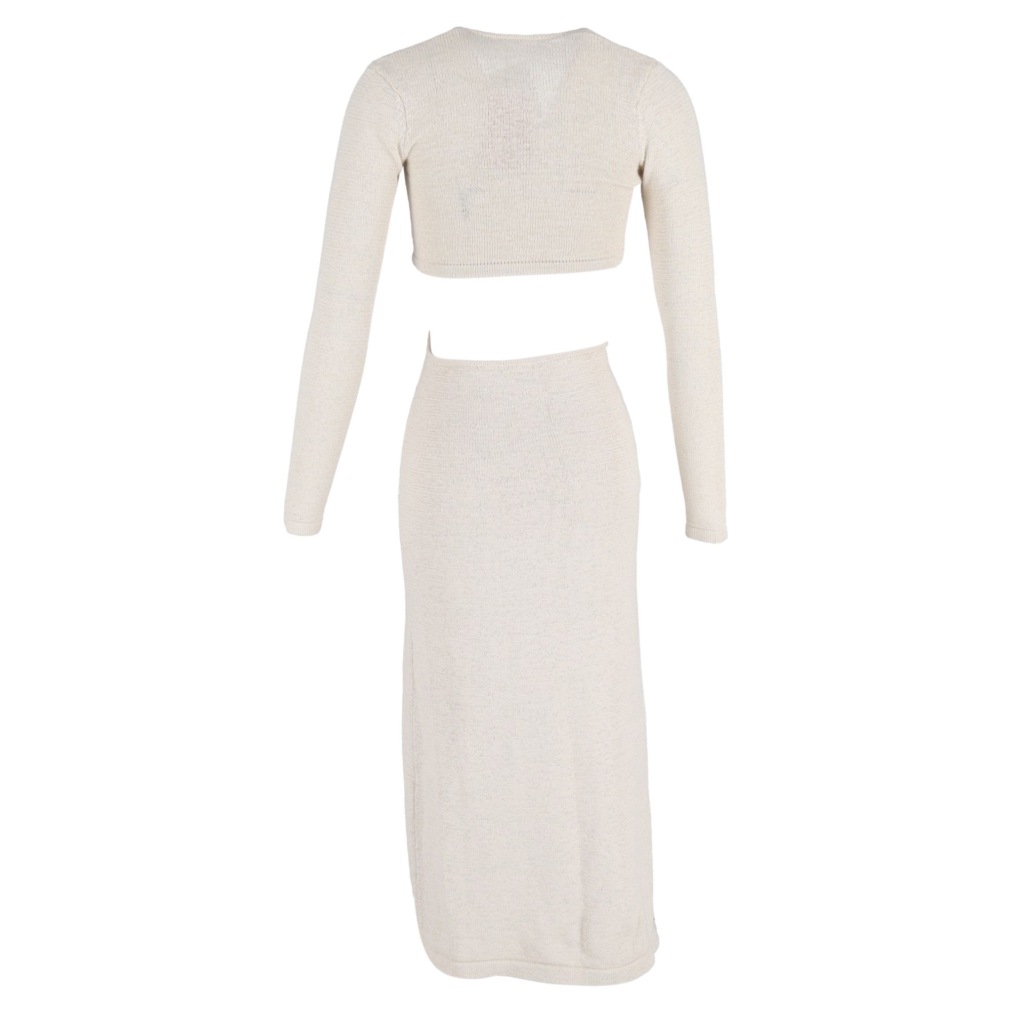 Cult Gaia Women's Preloved Jana Cut-Out Maxi Dress in White Cotton in Ecru | : Sma