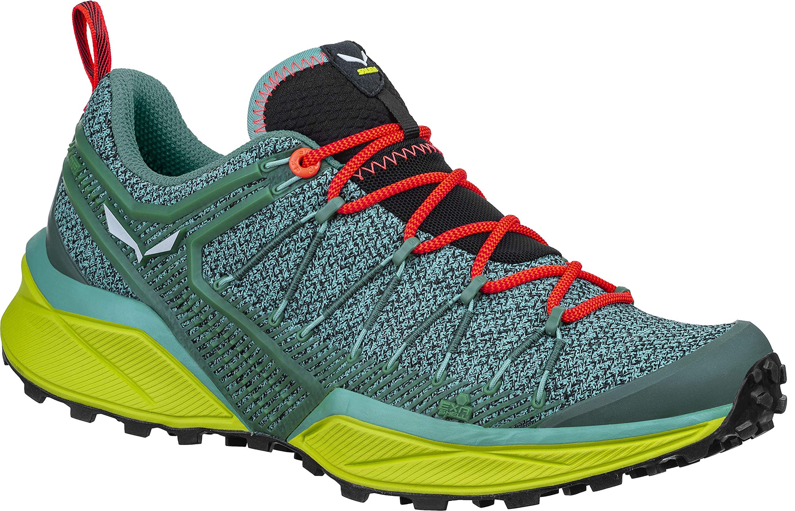 Women's Dropline Speed Hiking Shoes - Feld Green/Fluo Coral