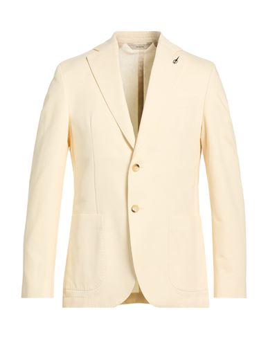 Man Blazer Cream Size 40 Cotton