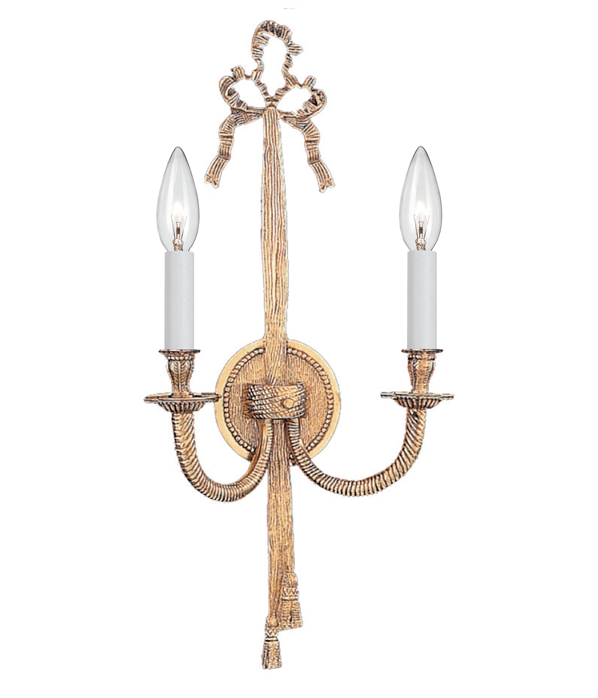 Olde Brass Wall Sconce from the Lexsi Collection