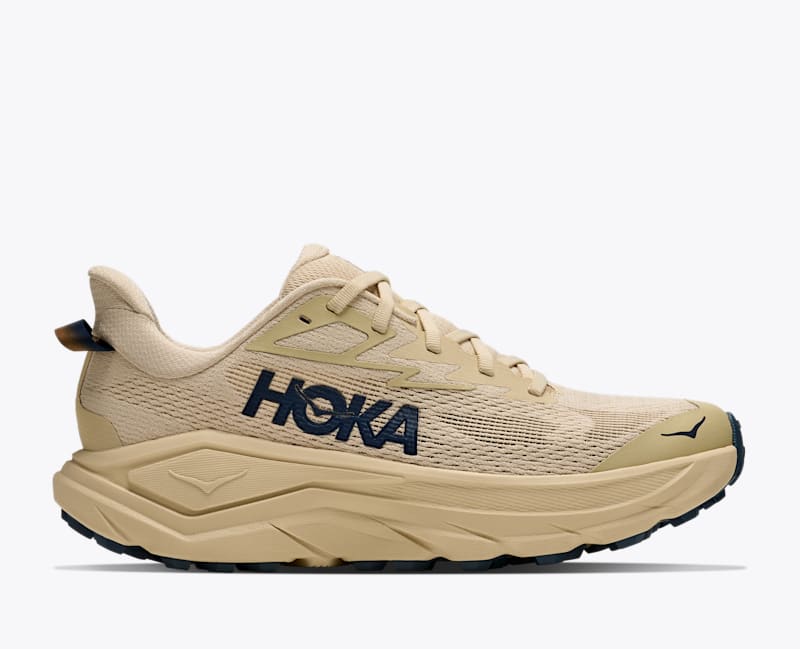 HOKA Women's Challenger 8 Shoes in Barley Flour/Faded Navy