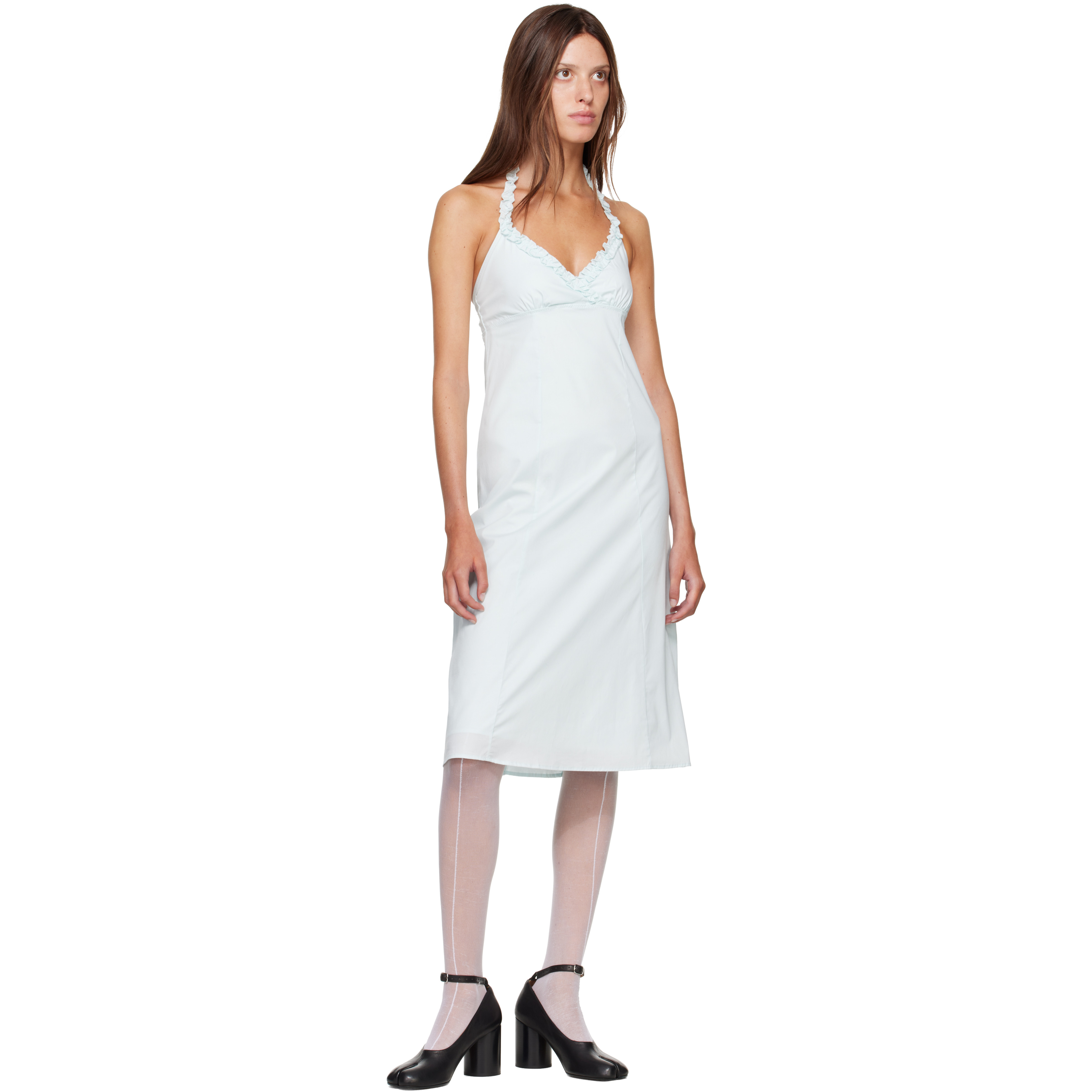 Blue Sky Halter Midi Dress