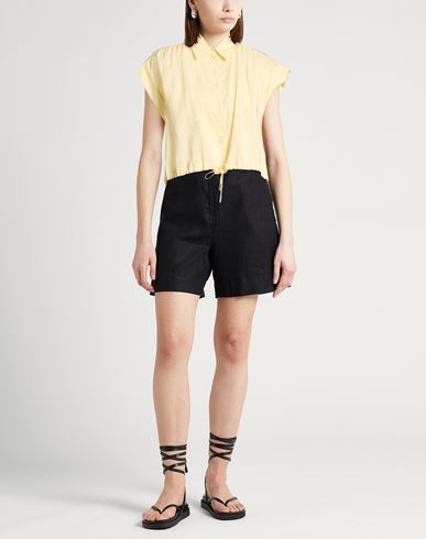 Woman Shirt Yellow Size 6 Cotton