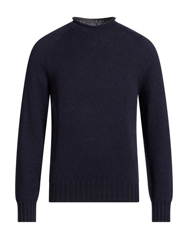 Man Turtleneck Midnight blue Size 36 Cotton
