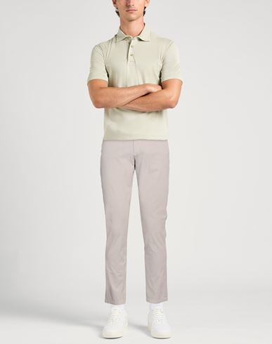 Aglini Man Pants Light grey Size 32 Cotton, Elastane