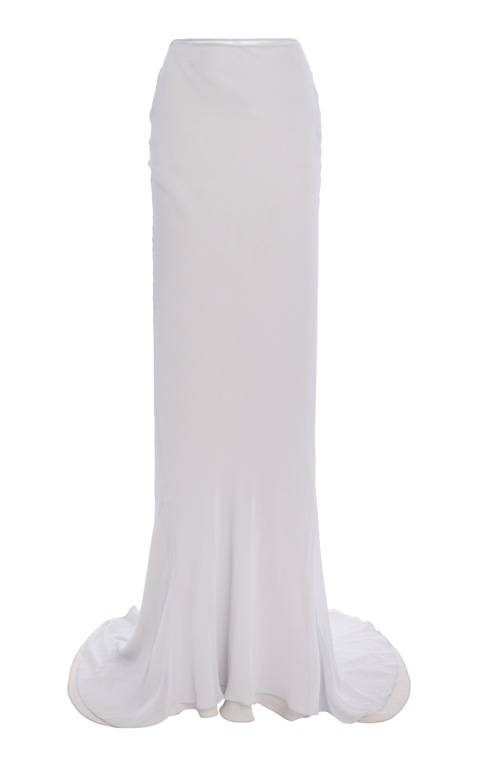 Gallery Layered Silk Bias-Cut Maxi Skirt