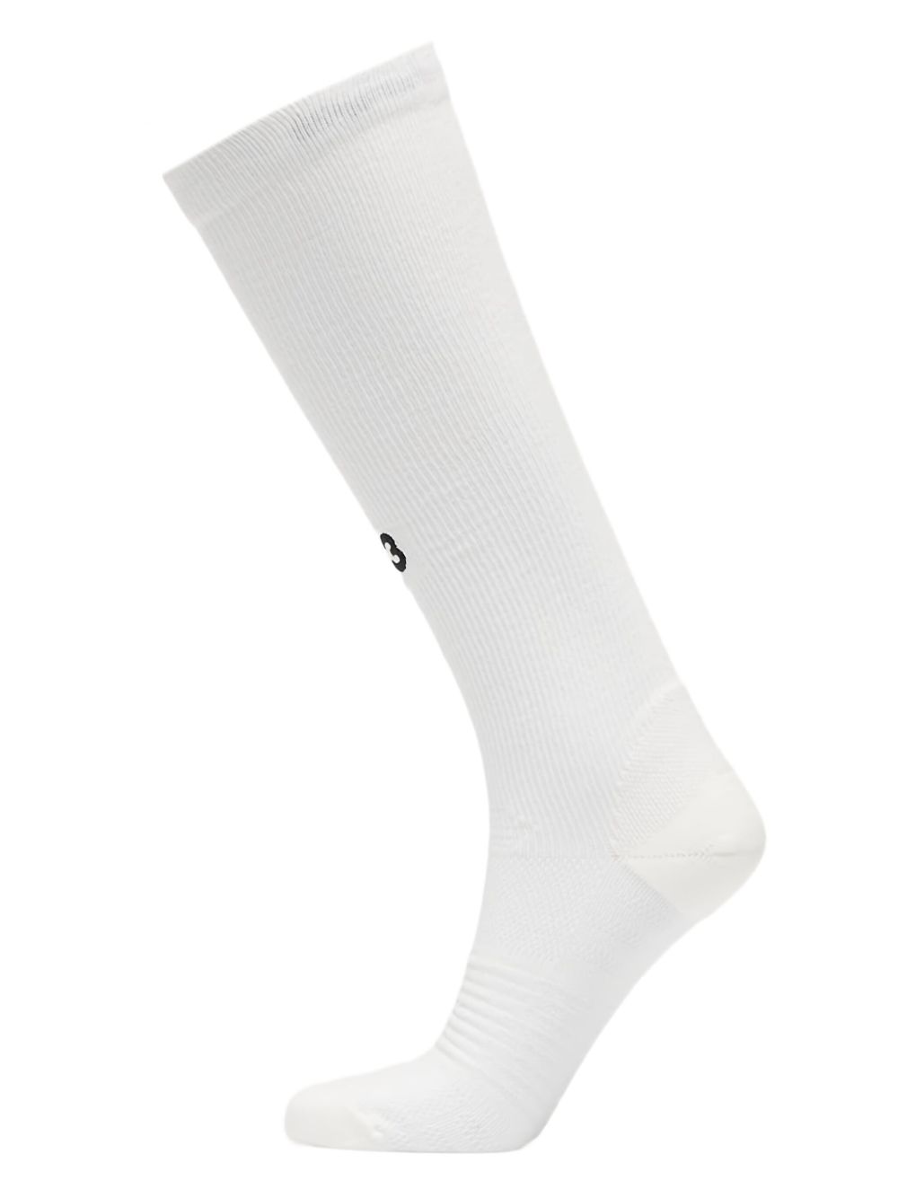 Ribbed knee-high socks - White