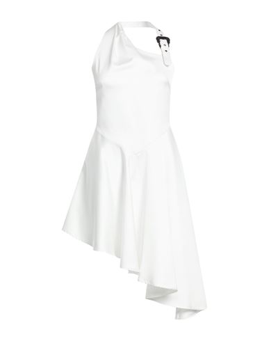 Woman Midi dress White Size 10 Polyester