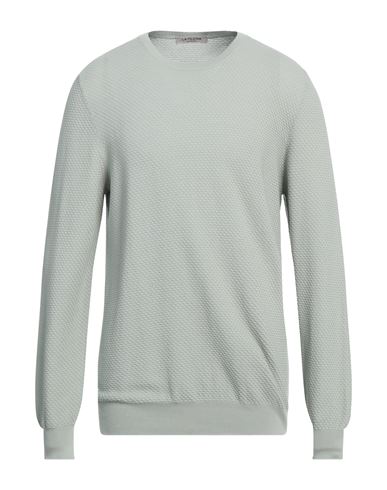 La Fileria Man Sweater Sage green Size 42 Cotton