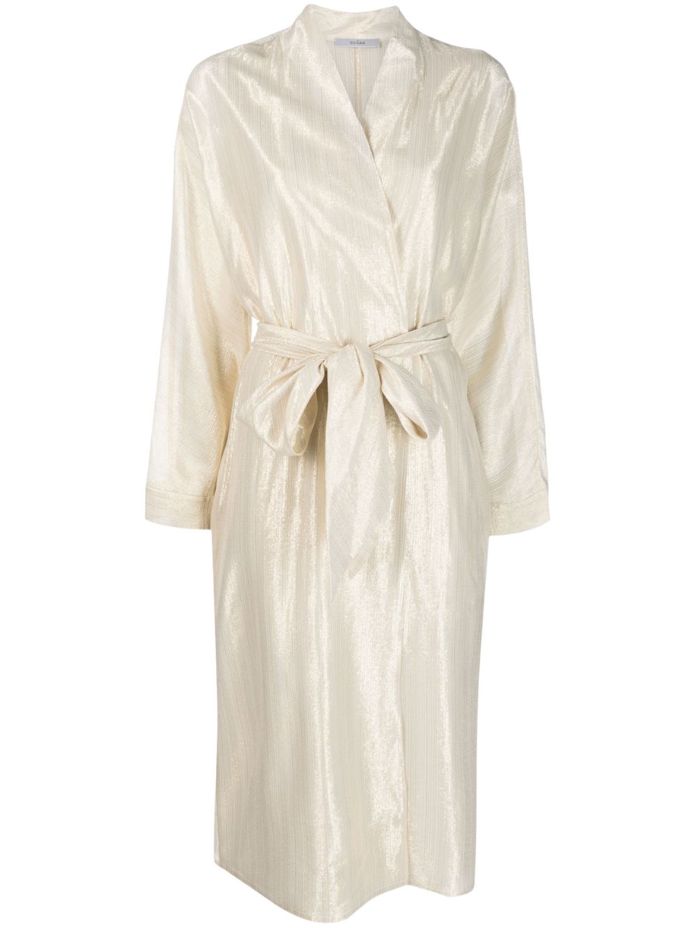 Metallic belted trench coat - Neutrals