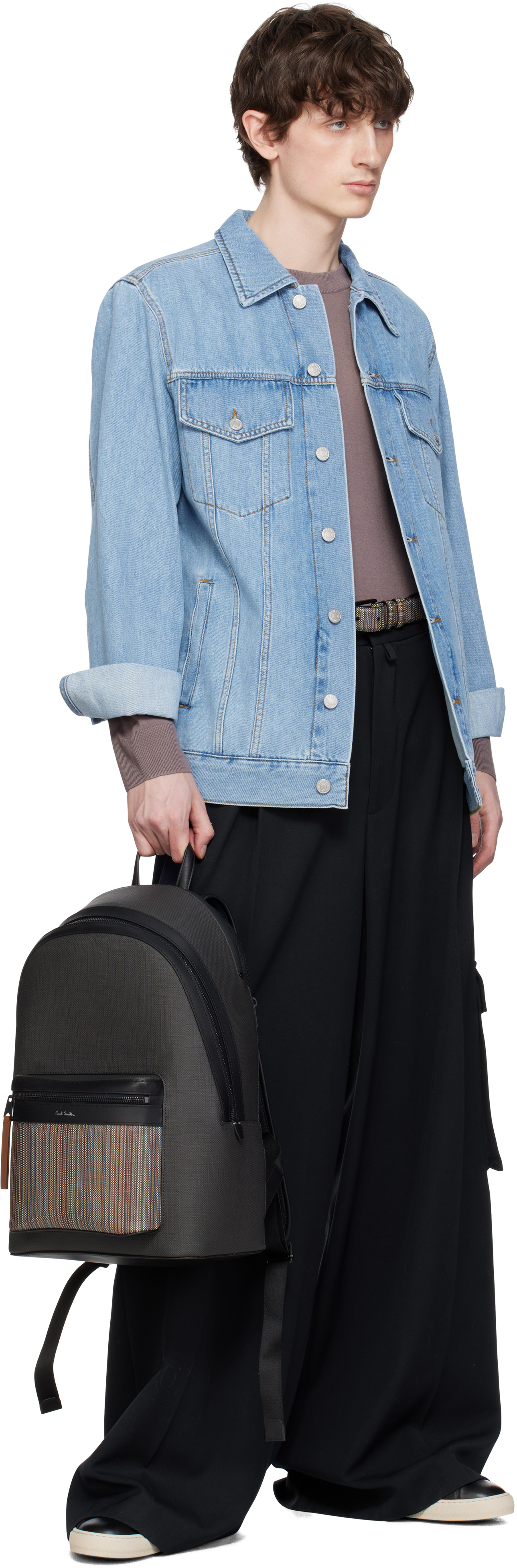 Paul Smith Black Leather Hansen Sneakers