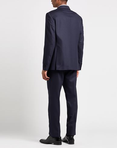 Man Suit Midnight blue Size 38 Wool, Elastane