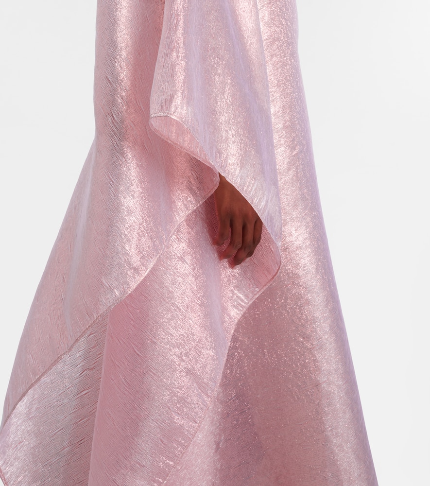 Betsy one-shoulder fil coupé gown