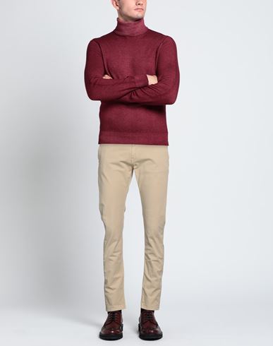 Man Pants Beige Size 26 Cotton, Elastane