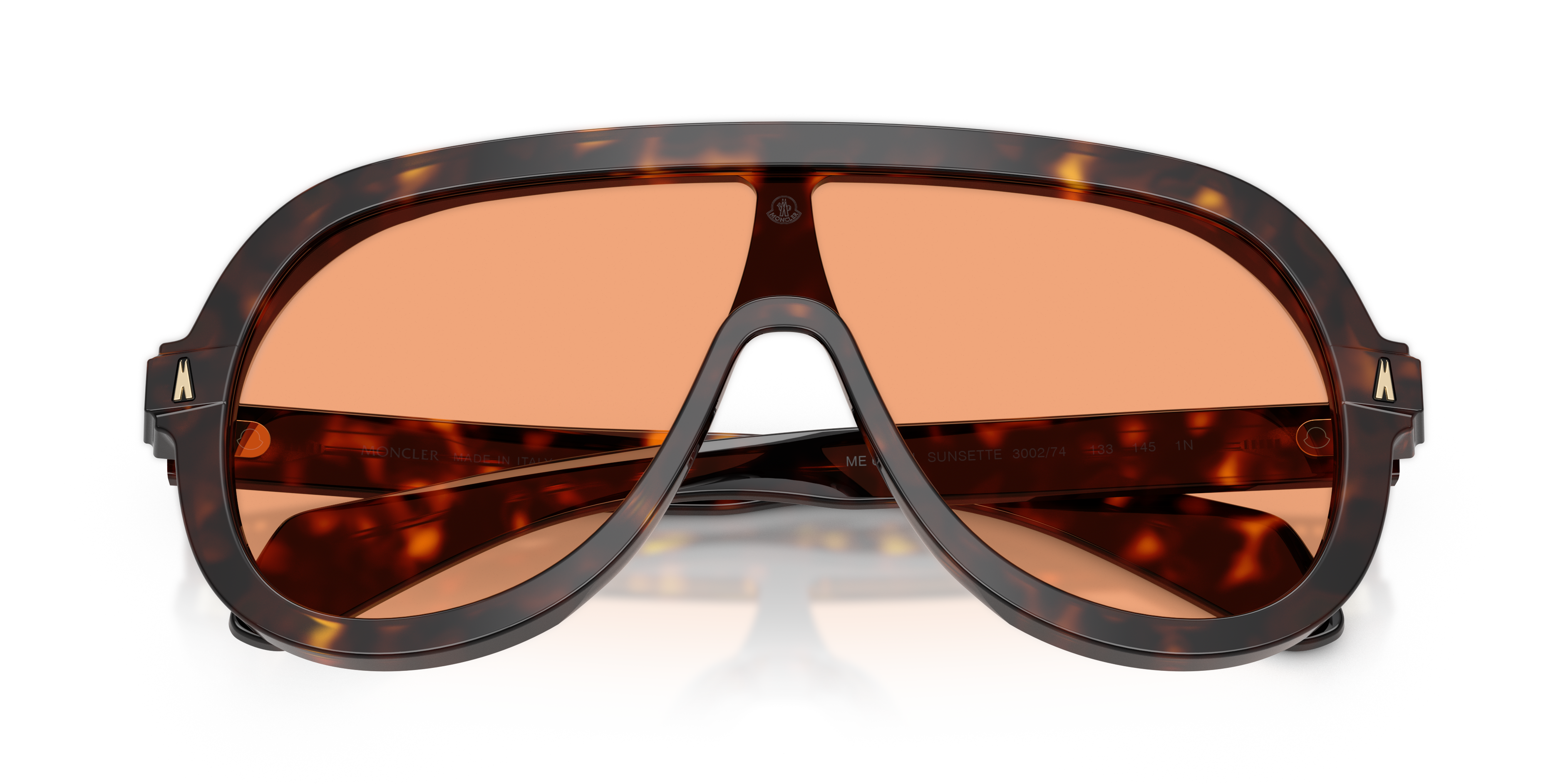 Moncler Unisex Moncler ME6021U SUNSETTE 300274 Gafas de sol Acetato Tortuga Piloto Norma