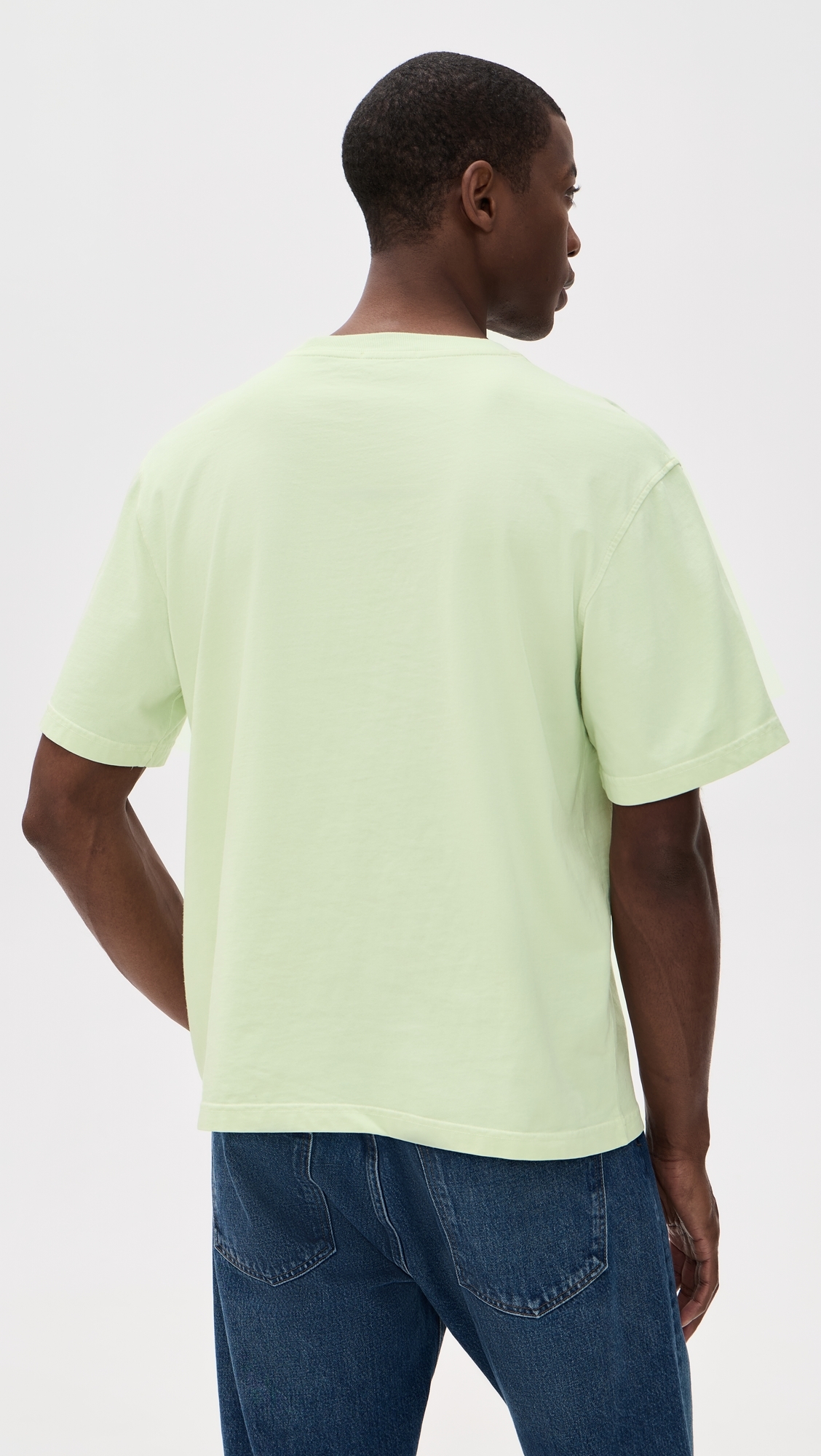 Asha Mock Neck Tee Mint Cream