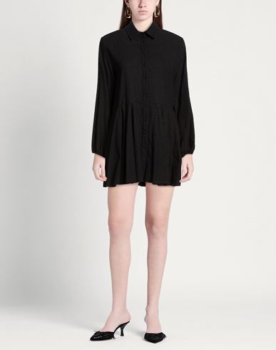 Woman Mini dress Black Size 4 Cotton