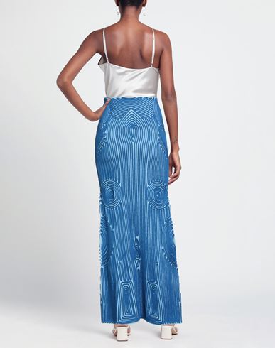 Off-white Woman Maxi skirt Blue