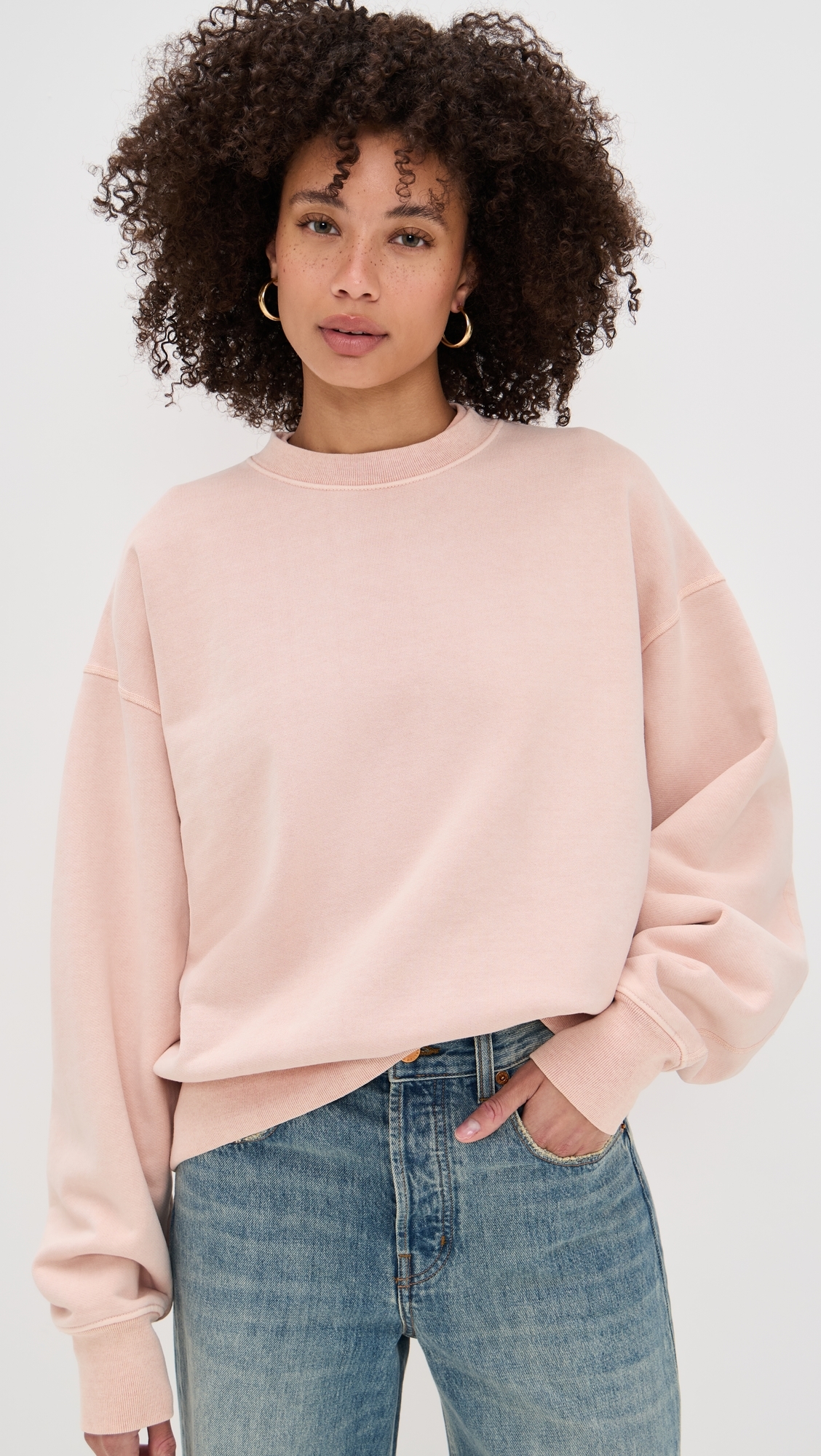 SLVRLAKE Cinch Crew Sweatshirt Desert Rose 