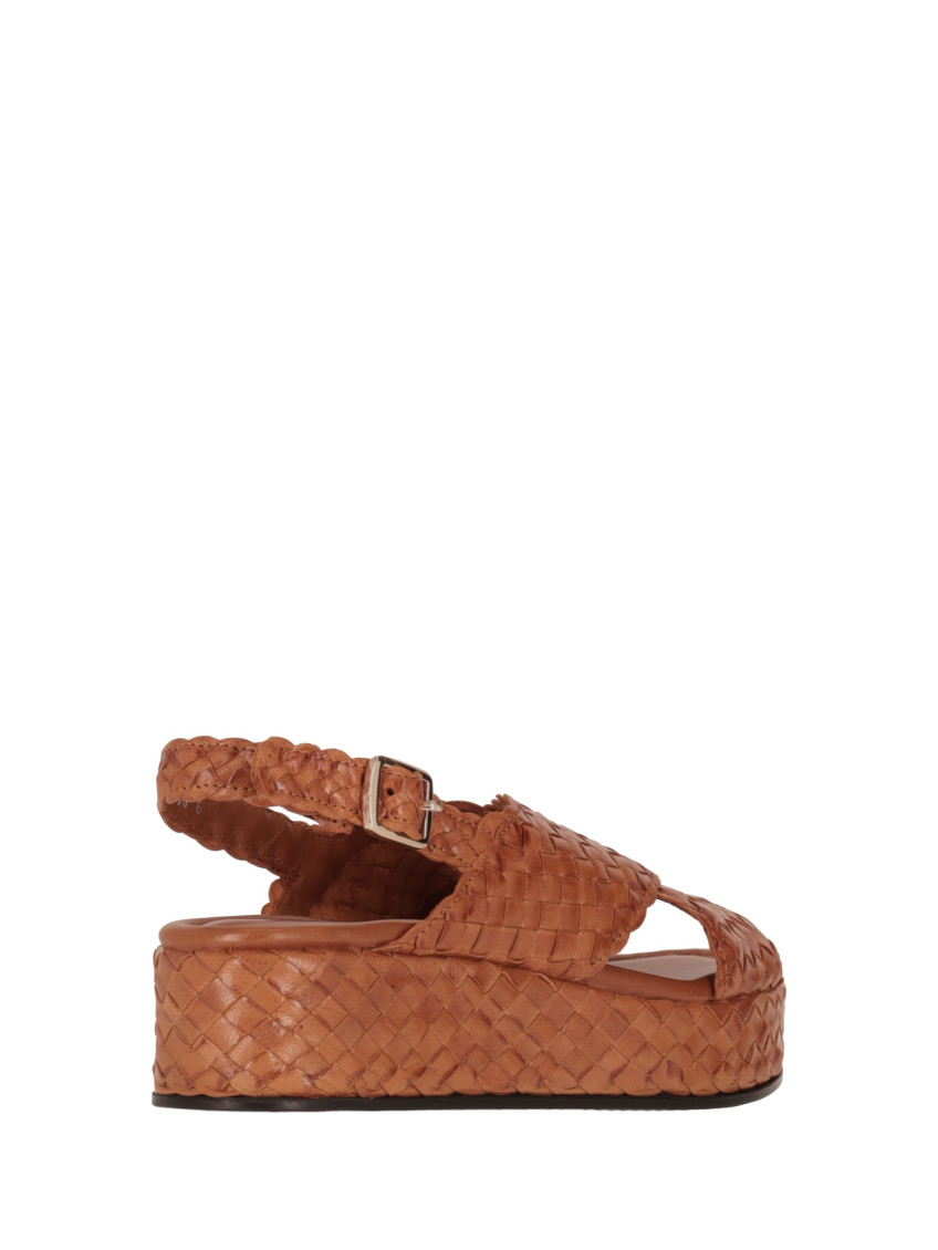 Light Brown Braided Heels