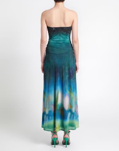Woman Maxi dress Green Size 2 Polyester, Nylon, Elastane