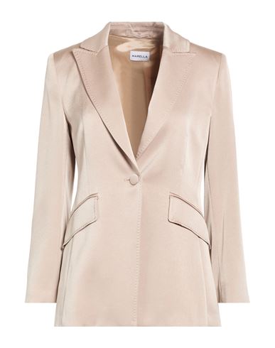 Woman Blazer Sand Size 8 Triacetate, Polyester