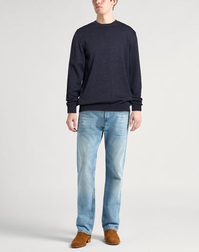 Man Sweater Navy Size 42 Merino Wool