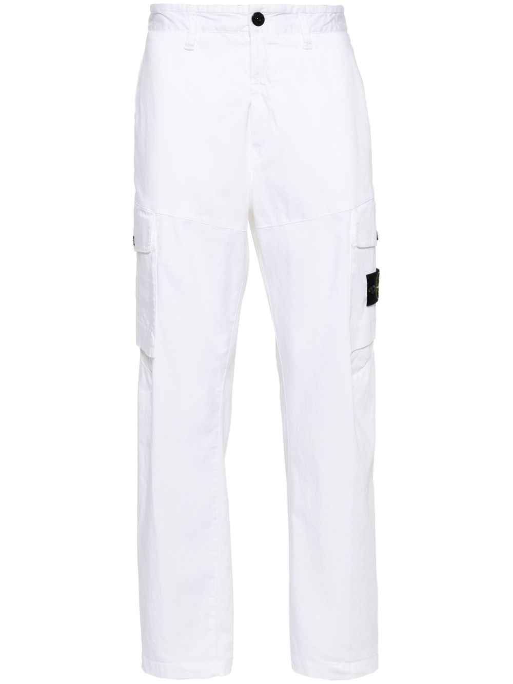 Straight-leg cargo trousers - Black