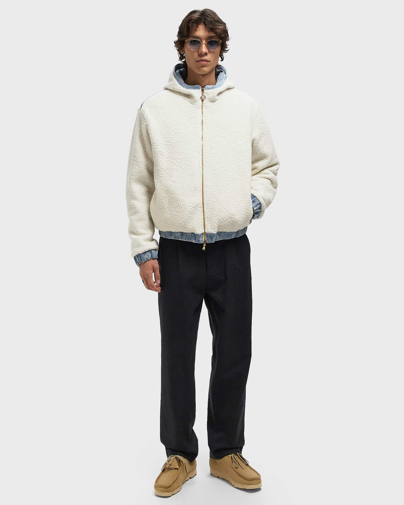 CASHMERE TERRY/ DENIM REVERSIBLE JACKET blue male Denim Jackets now available at BSTN