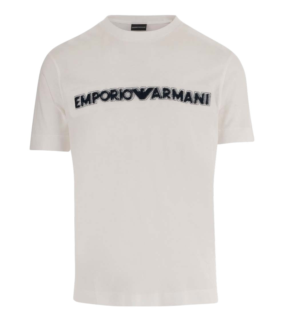 Beige Logo Crew Neck T-Shirt
