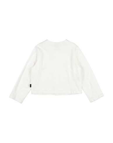 Kid Girl Jacket White Size 10 Cotton, Elastane