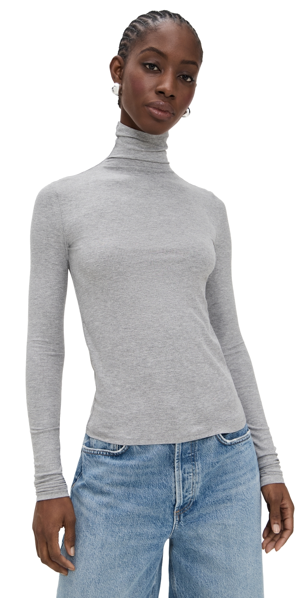 The Tony Long Sleeve Top Heather Grey