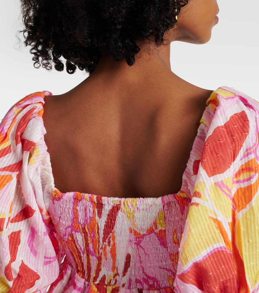 Catalina printed cotton minidress