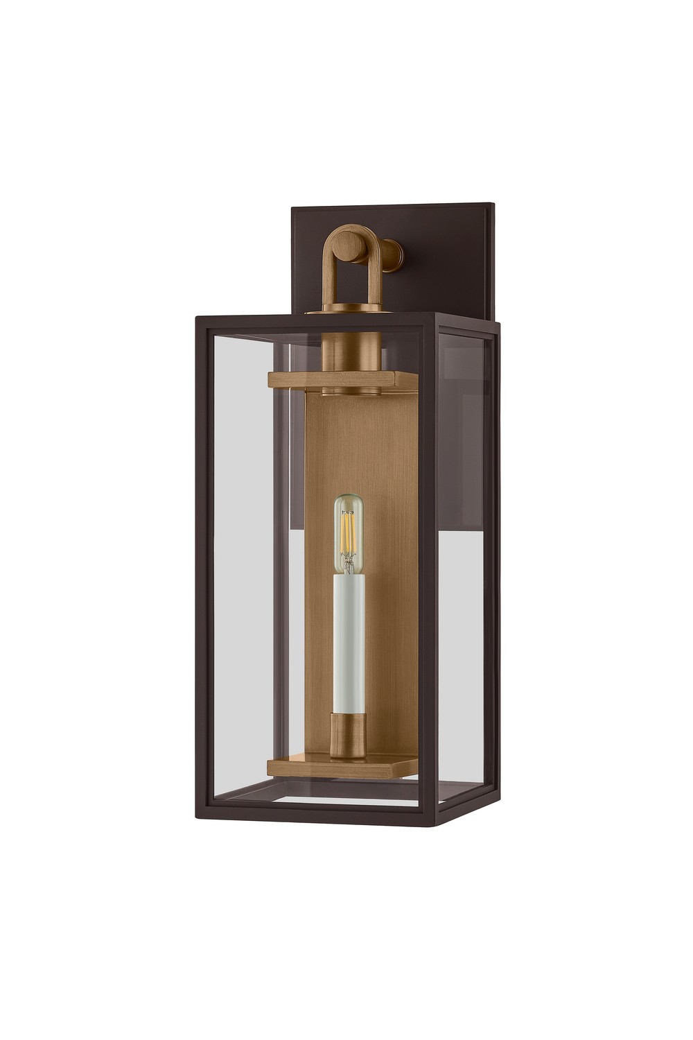 Patina Brass Textured Bronze Wall Sconce from the Arnold Collection