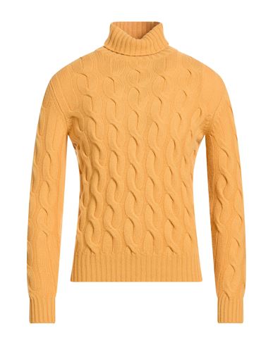 Man Turtleneck Mustard Size 38 Wool, Cashmere