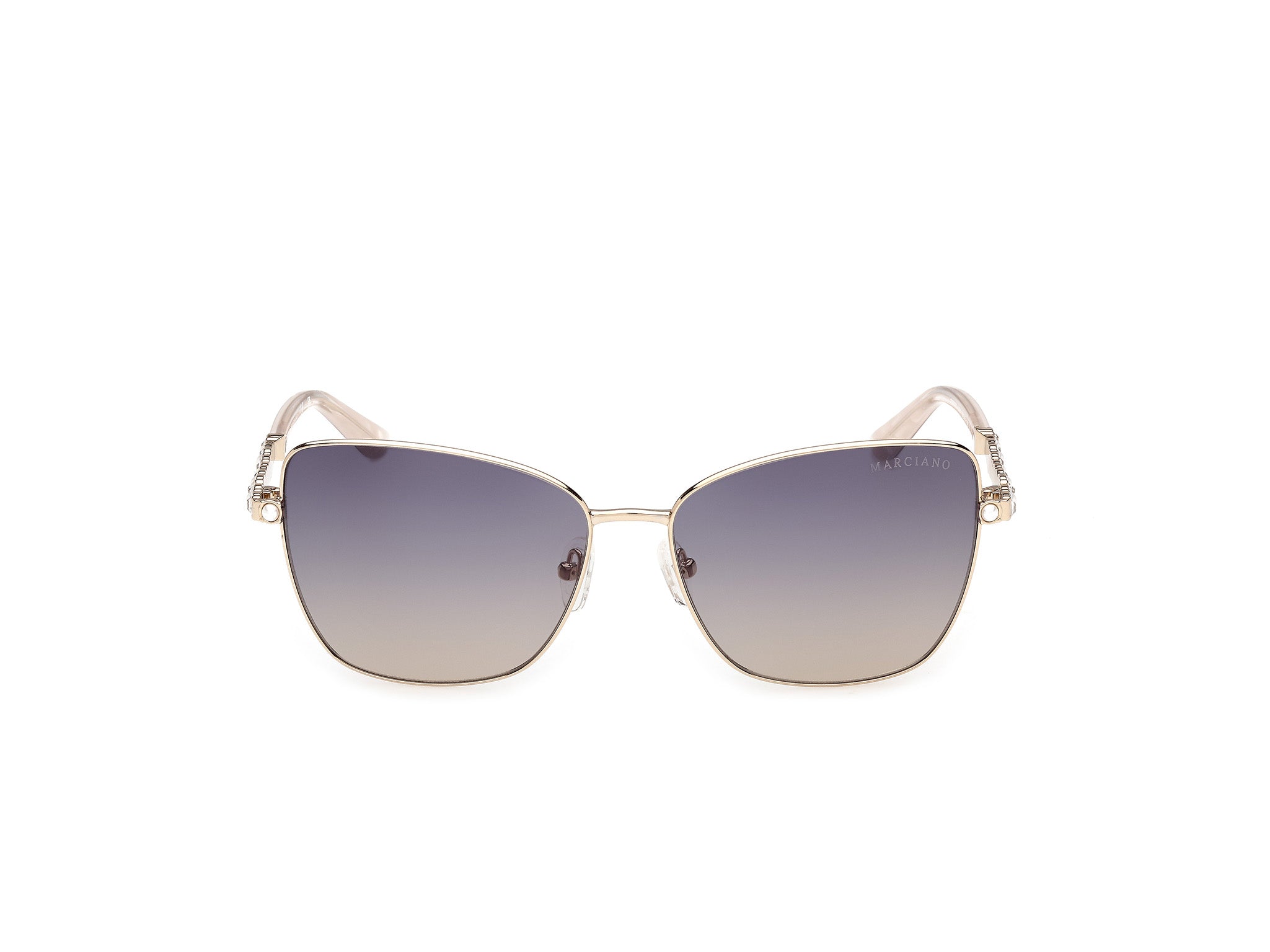 Guess by Marciano Woman Guess by Marciano GM00037 33W Sunglasses Metal Gold Blue Butterfly Norma