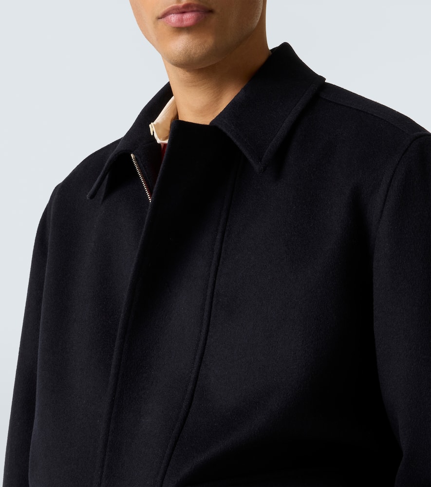 Virgin wool blouson jacket