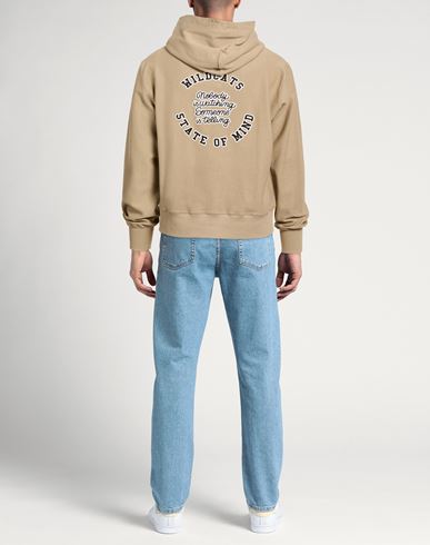 Man Sweatshirt Khaki Size L Cotton