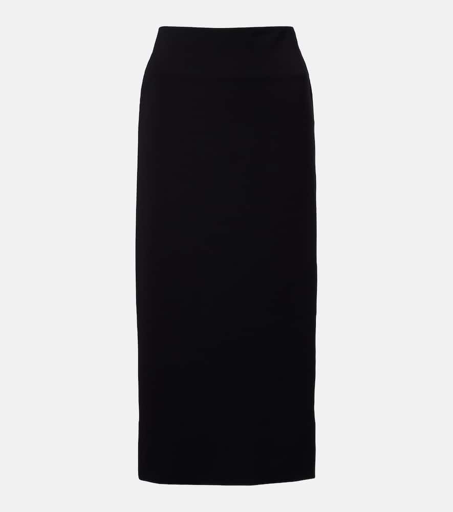 Mid-rise pencil skirt