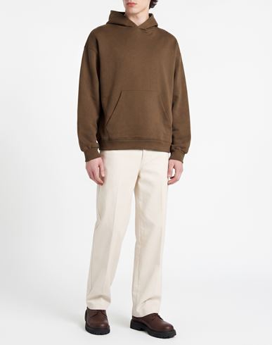 Man Sweatshirt Khaki Size M Cotton