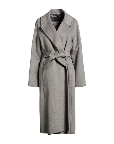 Paltò Fabbrica Woman Coat Grey Size 10 Wool, Polyester