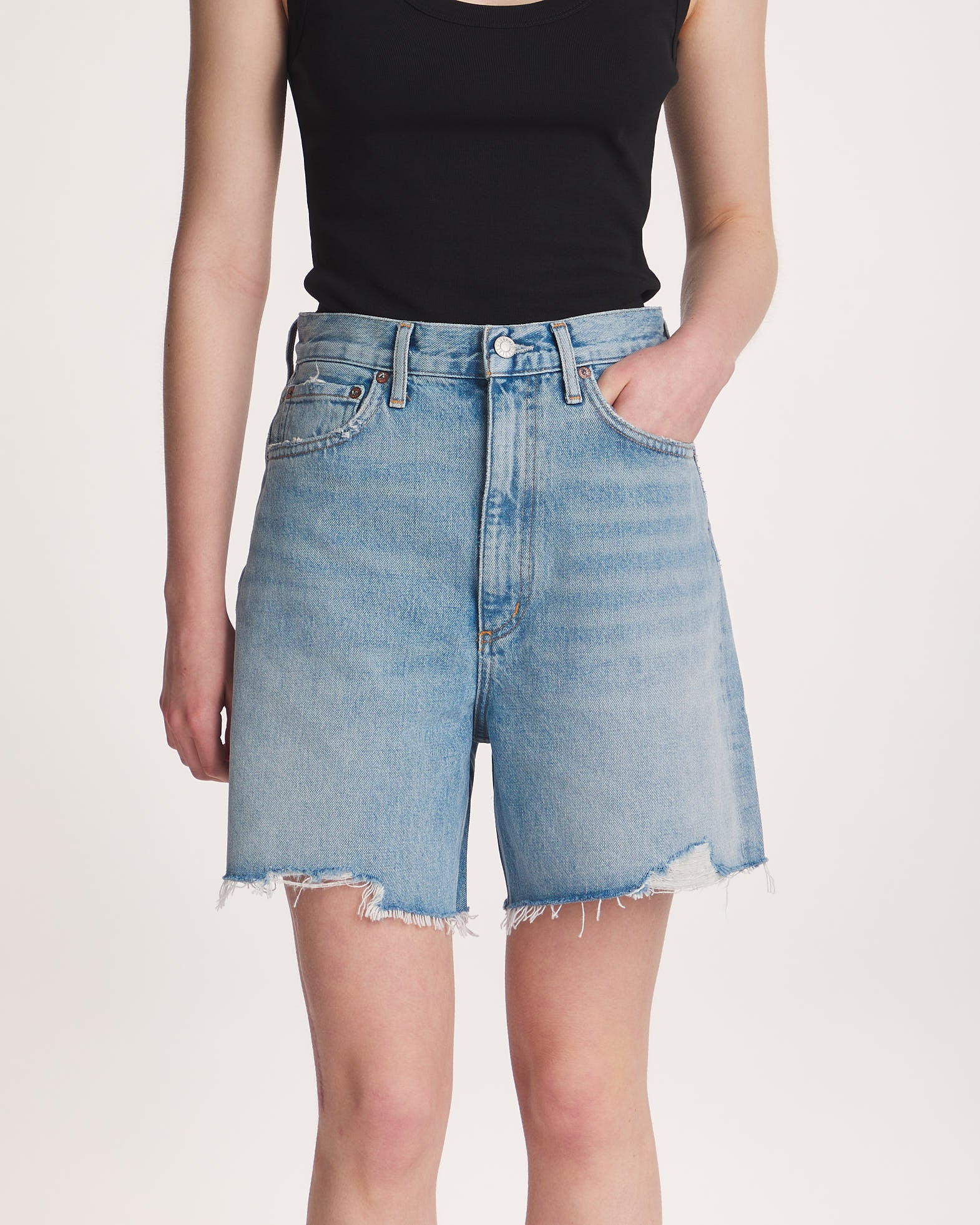 Agolde Shorts Stella In Agreement Deni