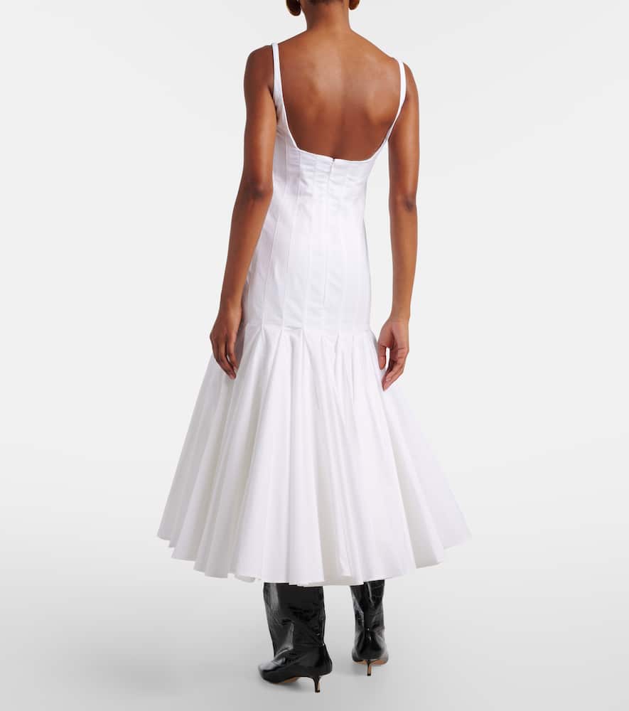 Cotton midi dress