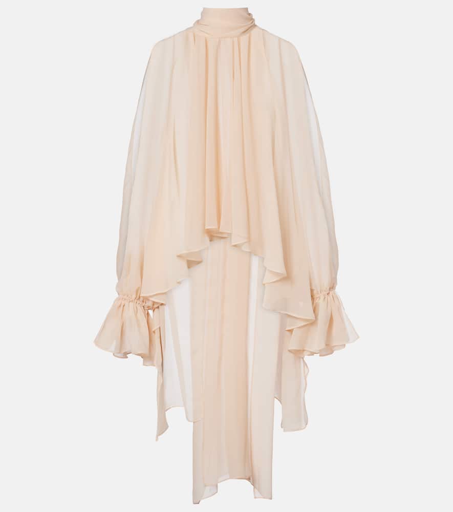 Asymmetric georgette blouse